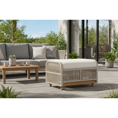 Repose-pieds en teck Alpine