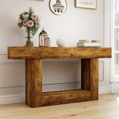 63" Narrow Console Table, 2-Tier Entryway Sofa Table, 11.8" Depth, 260 Lb Capacity, Easy 15-Min Assembly