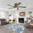 5 Solid Wood Blades Indoor Ceiling Fan With Light Kit And Remote Quiet DC Motor-458786185-437134177