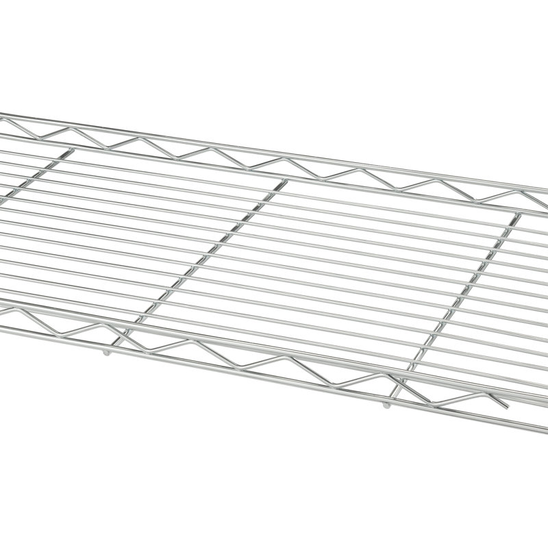 Chrome 24'' Adjustable Steel Pantry Rack with Wheels