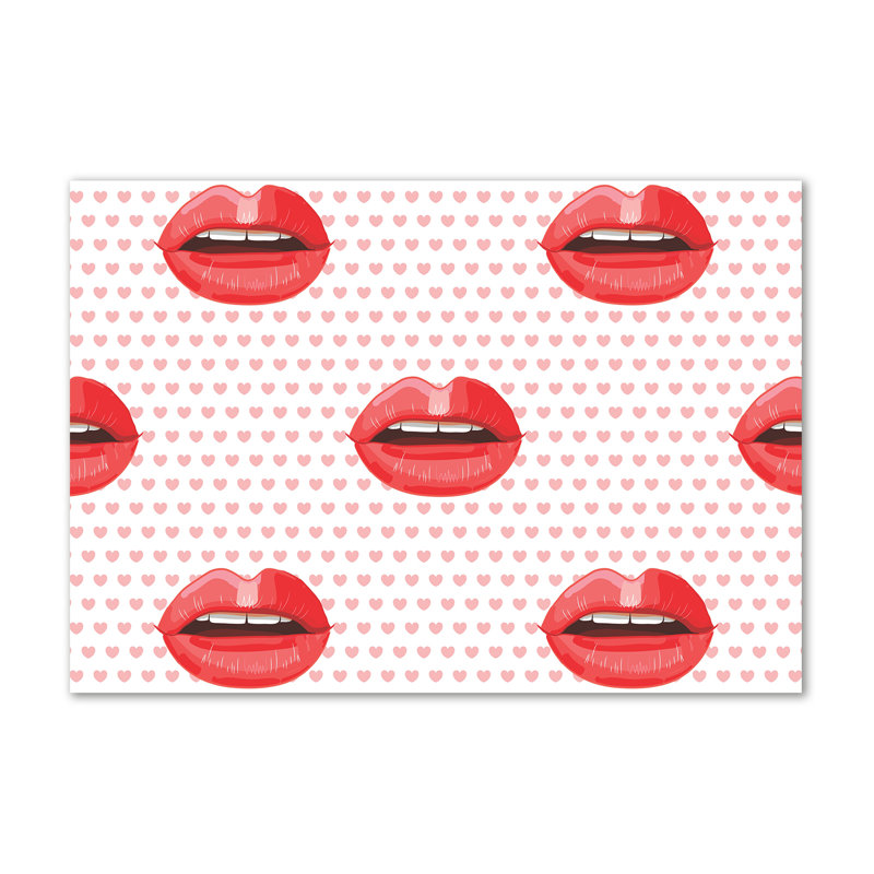 Red Lips - Wrapped Canvas Print