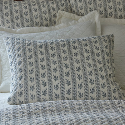Floral Stripe Quilted Sham
