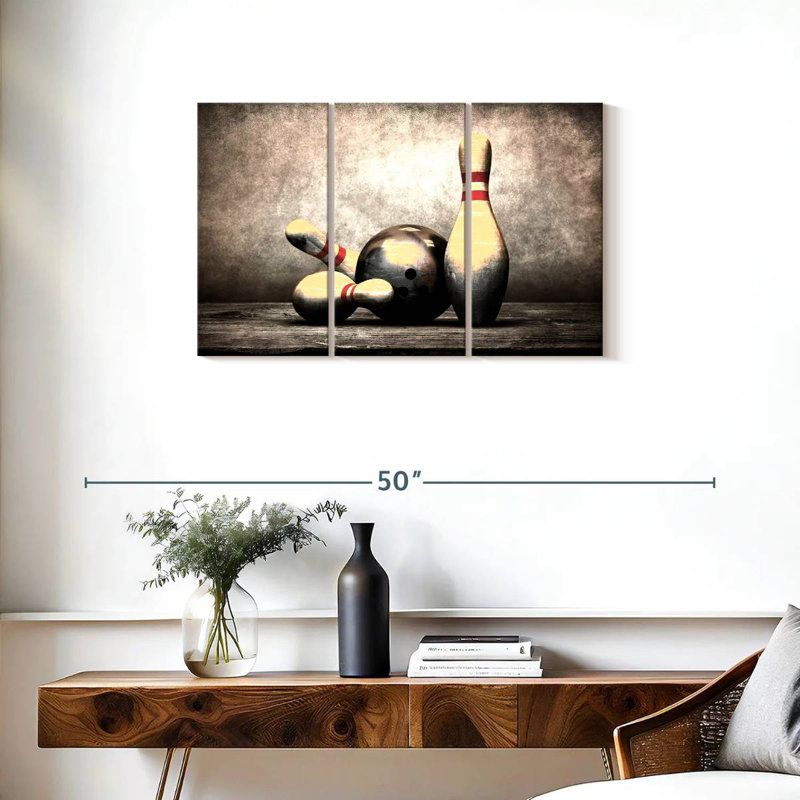 Grunge Bowling, 20" H x 33" W