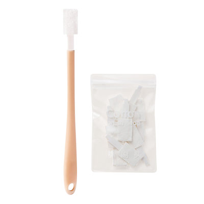 Ensemble de 30 brosses de nettoyage de crevasses jetables, outil de nettoyage de siège de toilette, rose
