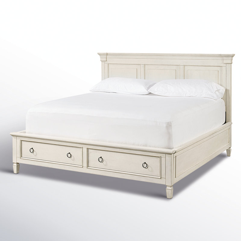 Payton Storage Bed, King, Cotton-hued
