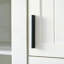 Grand garde-manger de style campagnard moderne de 53,2 po avec portes en acrylique et tablettes réglables-124512703