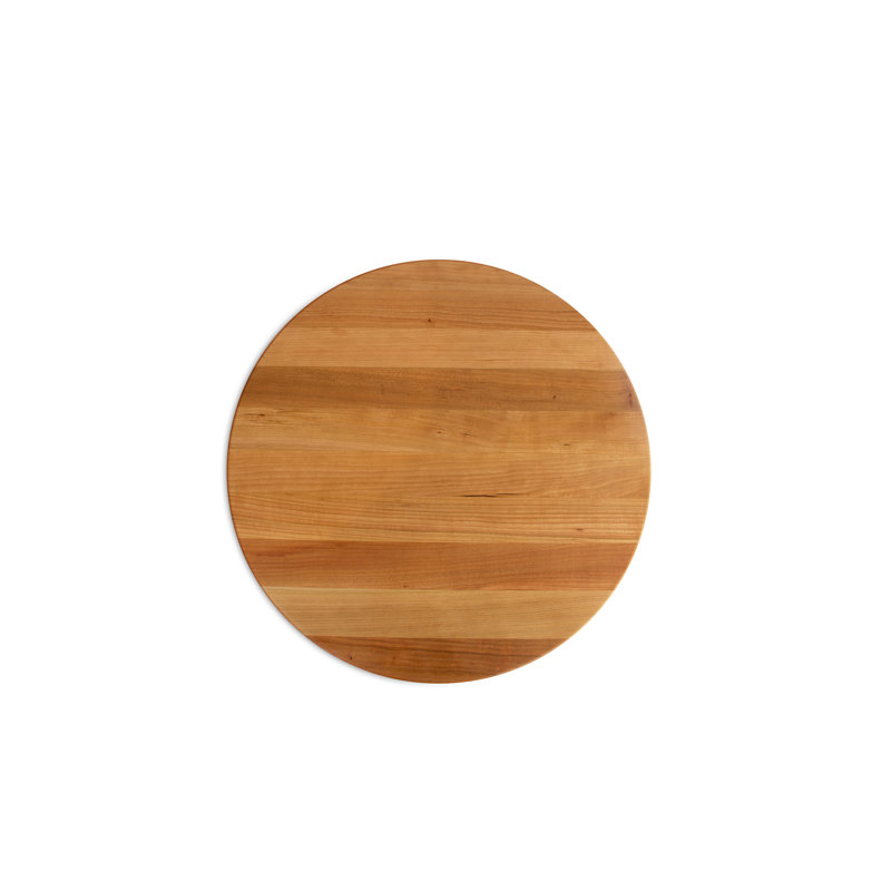 John Boos 18" Round Cutting Board, 1.5" Edge Grain, Cherry