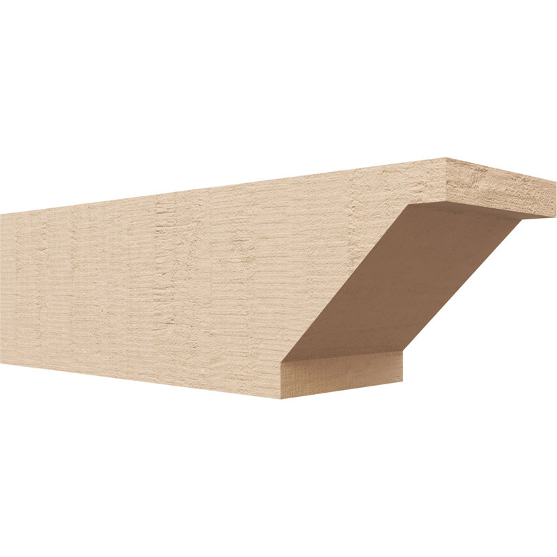 Burlington Woodgrain TimberThane Ra partier queue, brun clair apprêté, H 6 po x l 20 po x P 6 po
