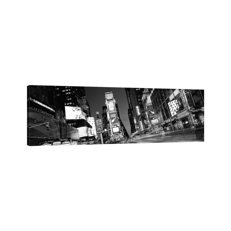 New York Skyline Cityscape - Wrapped Canvas Panoramic Print, 121.92 cm H x 40.64 cm W x 3.175 cm D