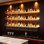 Support à vin mural en métal avec lumière DEL, tablettes flottantes à 3 niveaux pour bouteilles de boissons alcoolisées avec support en verre, tablettes à vin pour tablettes de bar à domicile (or, 100 cm / 39,3 po)