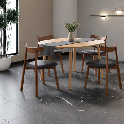 Ensembles de table de salle à manger extensible (doit inclure la table et la chaise), bois moderne