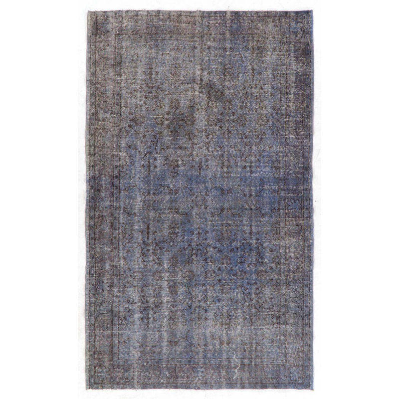 Tapis turc fabriqué à la main de couleur grise 5,3 x 8,6 pi. Great 4 Modern Interiors