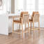 Ensemble de 2 tabourets de bar en bois massif Willbanks-3364372