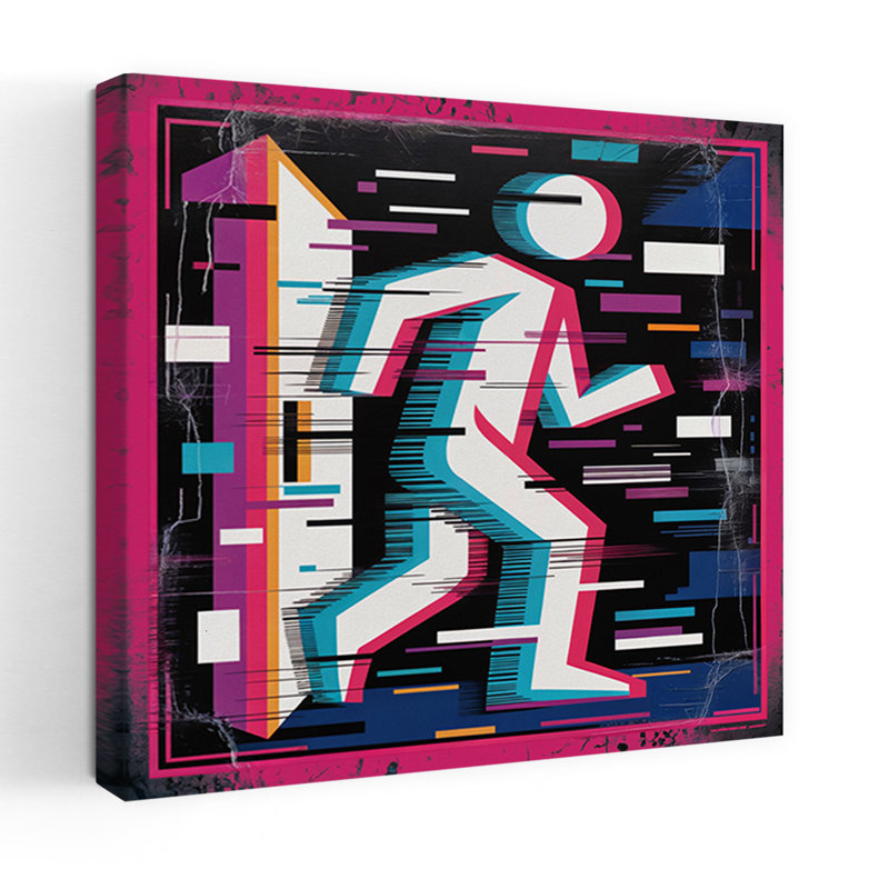 Art contemporain, art contemporain abstrait, H 18 po x l 18 po