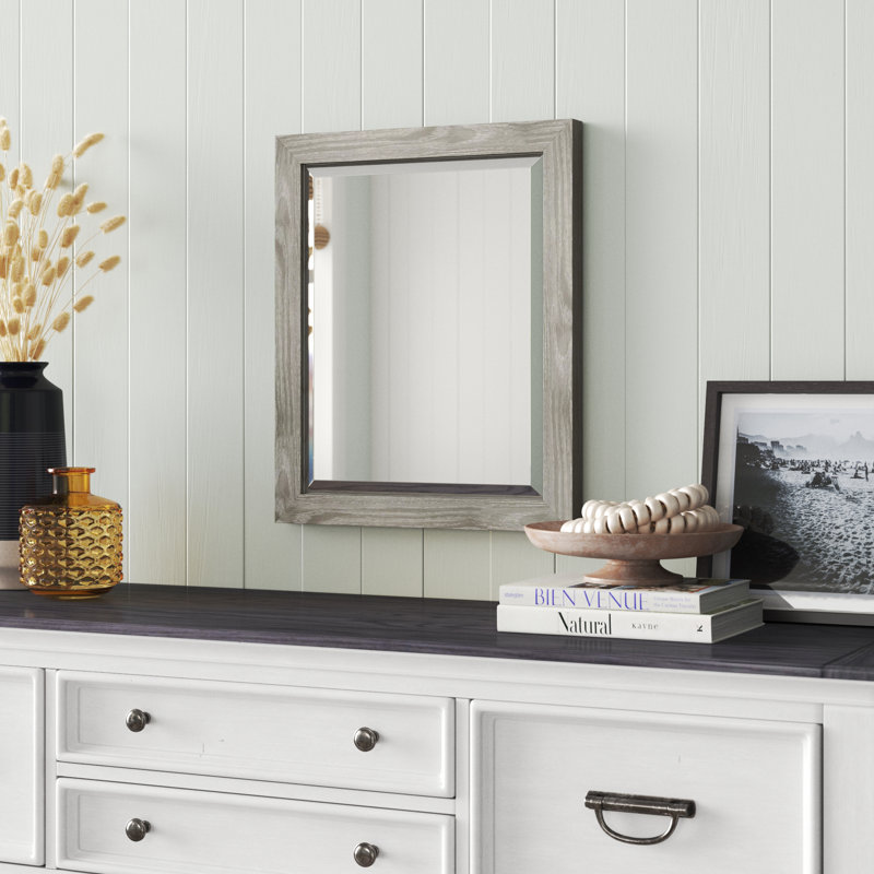 Kittery Flat Wall Mirror, 23" H x 19" W