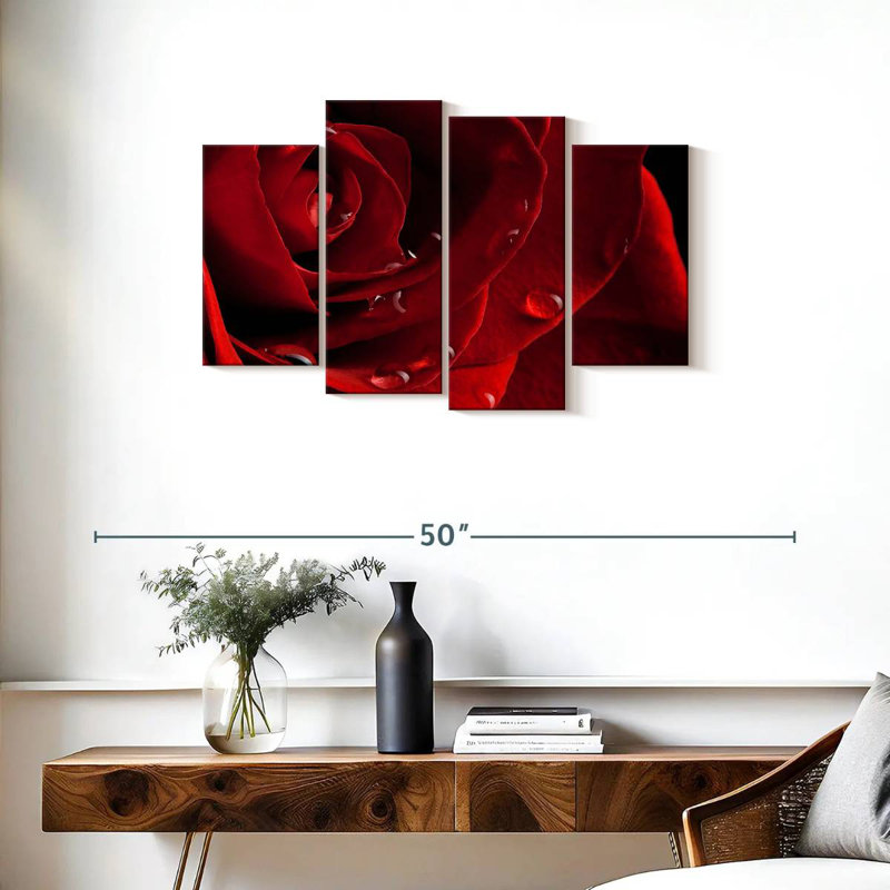 Rose rouge Harnek, H 22 po x l 36 po