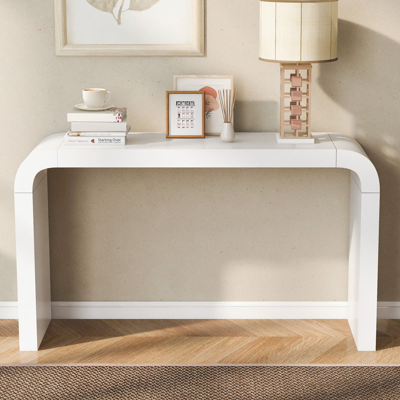 Console en bois, Blanc