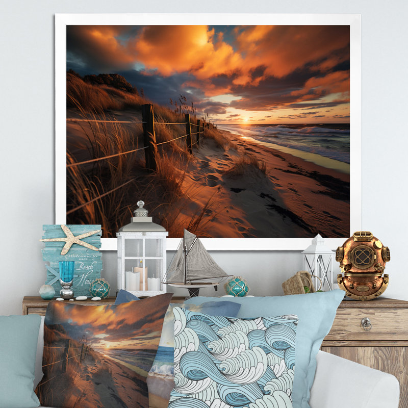 Golden Sands A hypnotisant XV sur toile, H 24 po x l 32 po x P 1 po, Cadre photo blanc