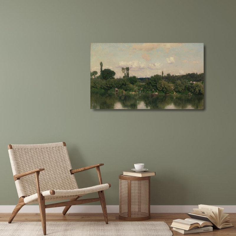 «On the seine» par Martin Rico Y Ortega, reproduction d'art sur toile tendue, H 40 po x l 28 po