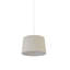 20cm H Polyester Drum Lamp Shade ( Clip On ) in Taupe