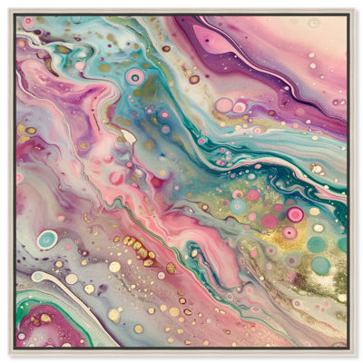 «Luminous Cosmos Canvas Geode Abstract Art» par Art Remedy