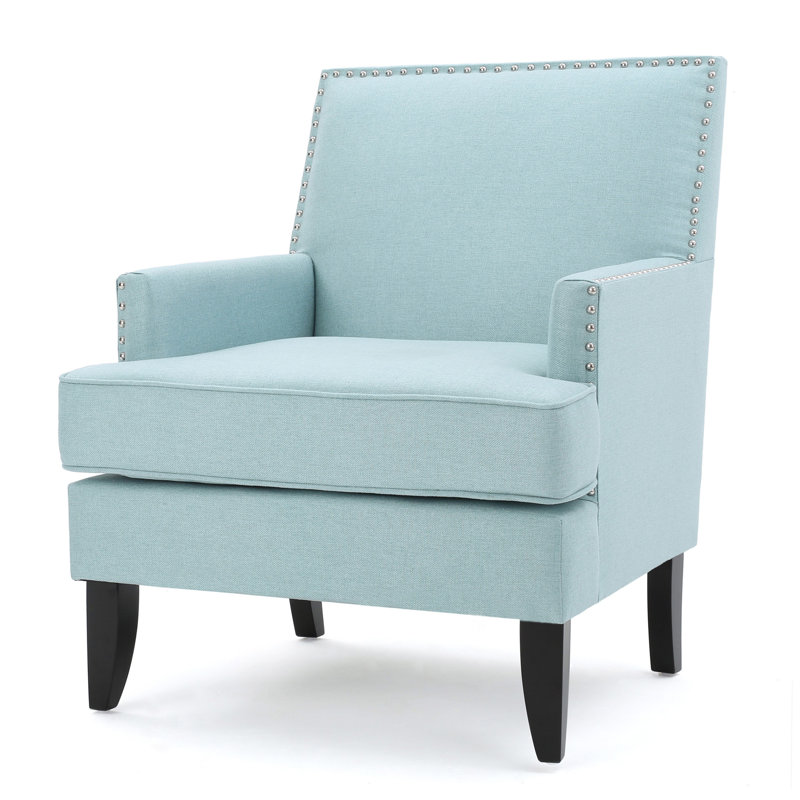 Apollos Upholstered Armchair, Light Blue