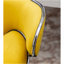 Ensemble de 2 tabourets de bar pivotants ajustables en velours Masaccio, jaune-43166713