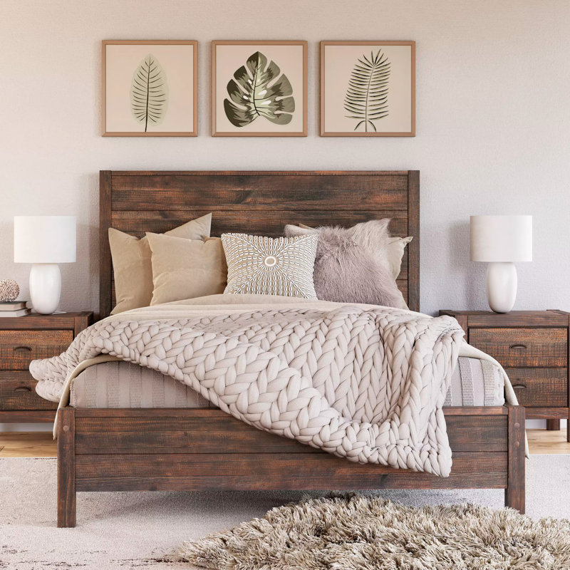 Montauk Bedroom Set (5-Piece), Rustic Walnut, King