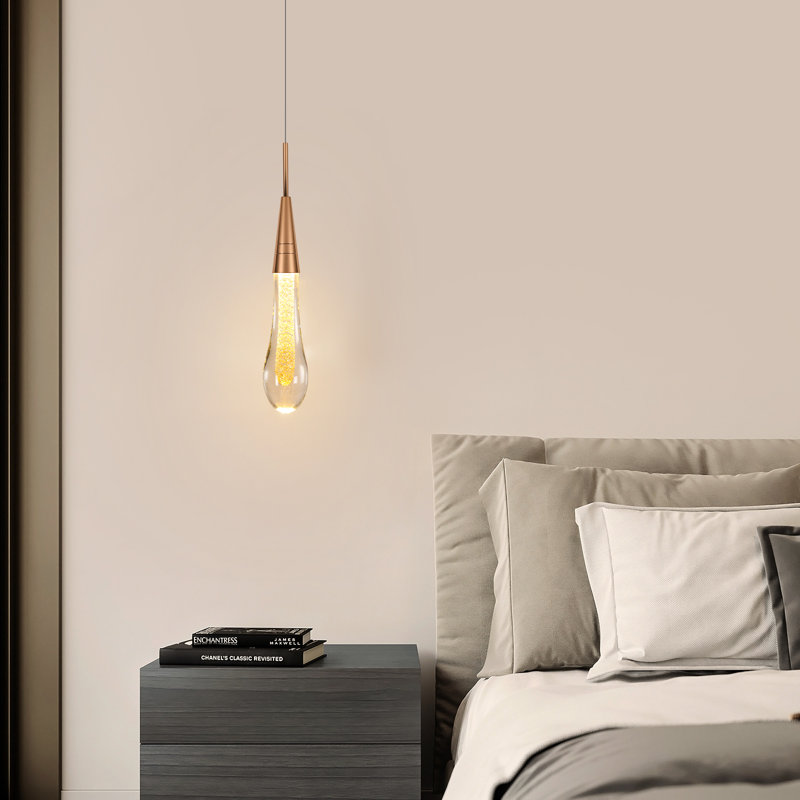 Valleystone 1 - Light teardrop shape Single LED Chandelier