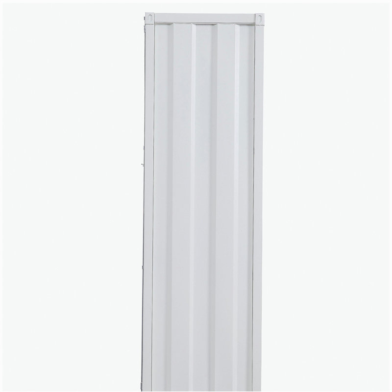 Armoire blanche avec serrure de contenant pleine longueur