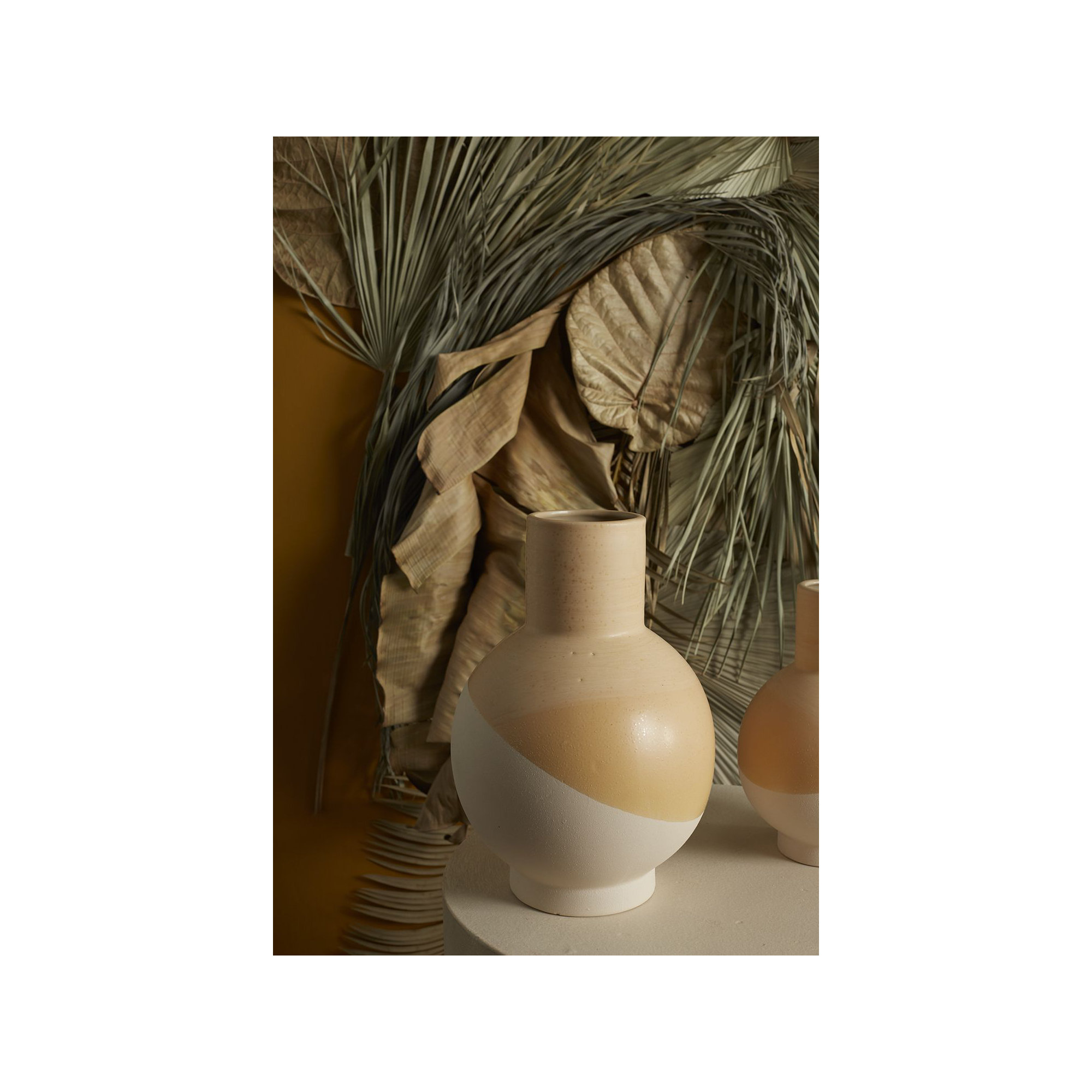Tammy Handmade Ceramic Table Vase, 13" H x 9" W x 9" D