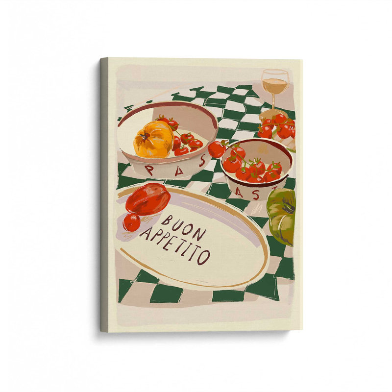 «Buon Appetito» par ThingDesign Print, L 24 po x H 32 po, Toile tendue, Does Not Apply