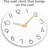 Wall Clock, White Wooden Silent Non-Ticking, Decorative Battery Operated Wall Clocks For Bedroom, Kitchen, Home, Living Room, Office, School, Hotel (8 Inch)