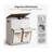 2 Removable 47.8 Gal Double Laundry Hamper with Lid
