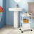 Minimalist Style 3 Tier Utility Rolling Shelf Cart-87910545