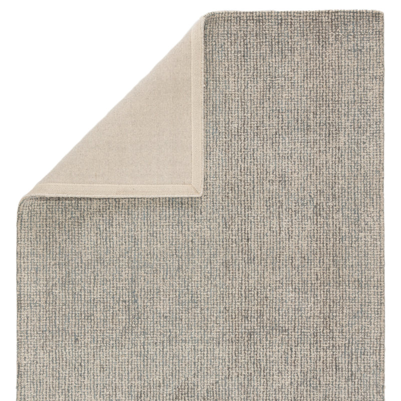 Jaipur Living Oland Handmade Solid White Light Blue Area Rug, Rectangle 5' x 8'
