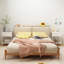 Table de chevet pour enfants avec tiroir en forme de vague, table de chevet blanche moderne, petite table de bout avec tablette de rangement ouverte pour chambre d'enfant