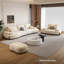 Canapé modulaire en polyester blanc crème-901233207-901233204