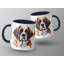Beautiful Watercolor St Bernard Dog Art 11oz Coffee Mug-2113446863