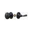 Deltana SDL980U19 Storm Door Latch, Round, Tubular Lock in Paint Black-965170835
