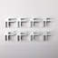 Pare-étincelles transparent en verre, 14,4 po x 5,5 po, 2,5 lb, résistant aux obstacles, 14,4 po x 14,4 po