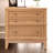 3-Drawer Side Table with Pine Wood and MDF for Living Room, Hallway, Entryway