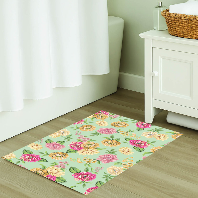 Tapis de bain Myah Catherine, Rectangle - L 24 po x l 17 po, Sauge