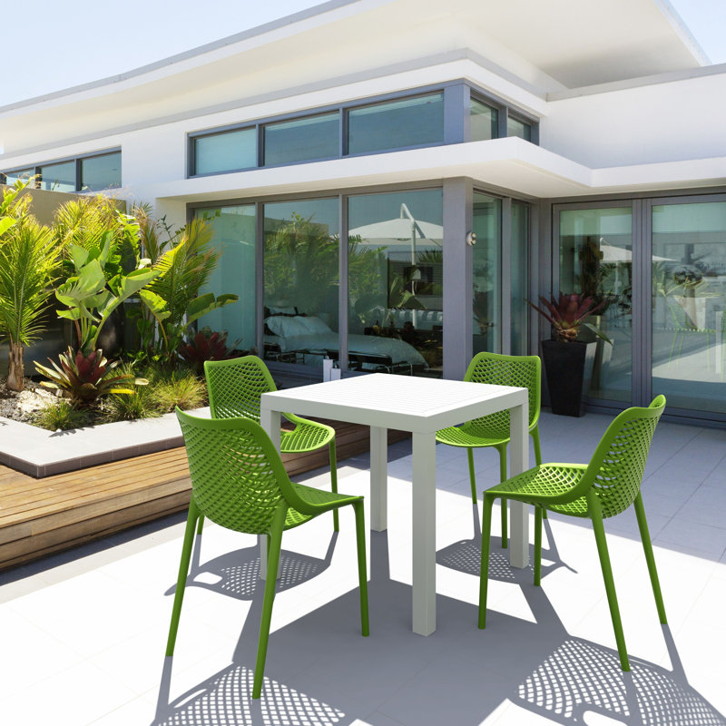 Chaise d'appoint empilable d'extérieur Farrah, Vert tropical