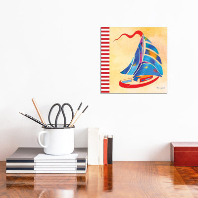 SailBoat Summer by Jo Lynch - Wrapped Canvas Gallery-Wrapped Canvas Giclée