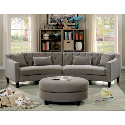 Oakhill 102" Wide Symmetrical Sectional with Ottoman