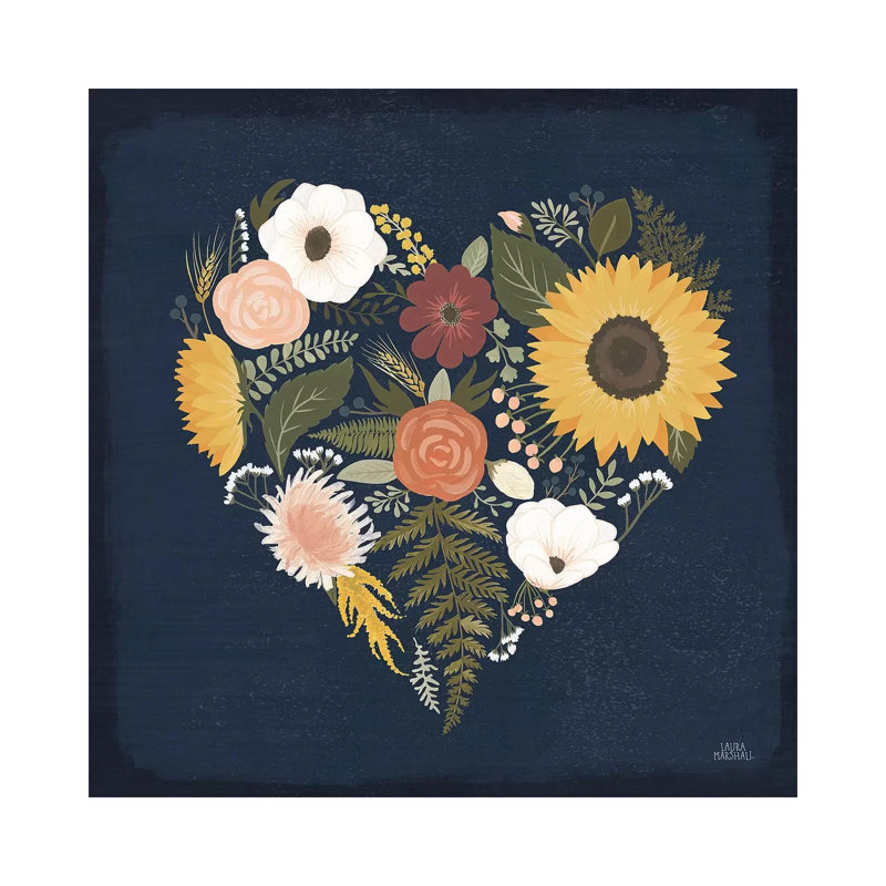Autumn Romance IX by Laura Marshall - Wrapped Canvas Painting, 30.48cm H x 30.48cm W x 1.91cm D