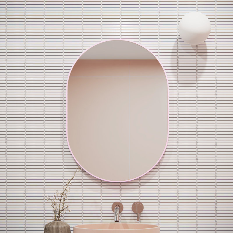 Inara Pill Mirror, Pink, 28" x 20"