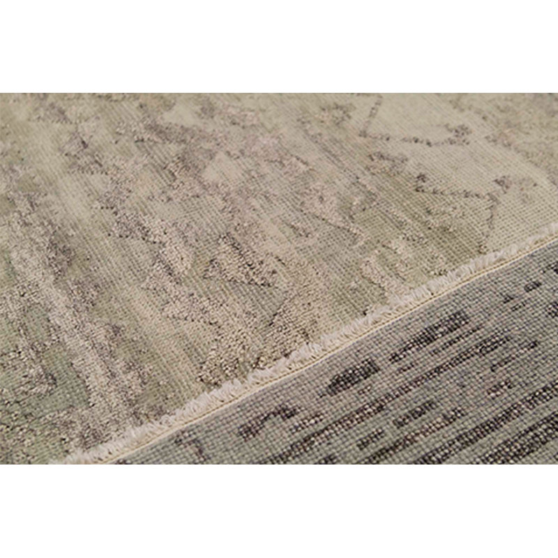 Tapis gris de haute qualité noué à la main