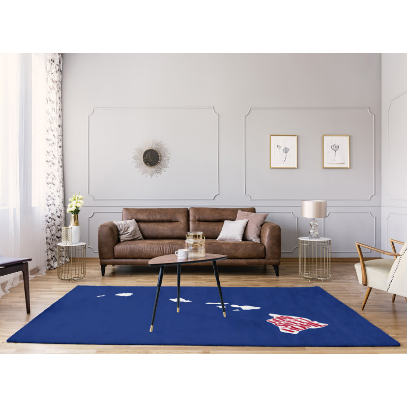 Tapis en polyester en polyester pour la maison, Rectangle 8 pi x 10 pi